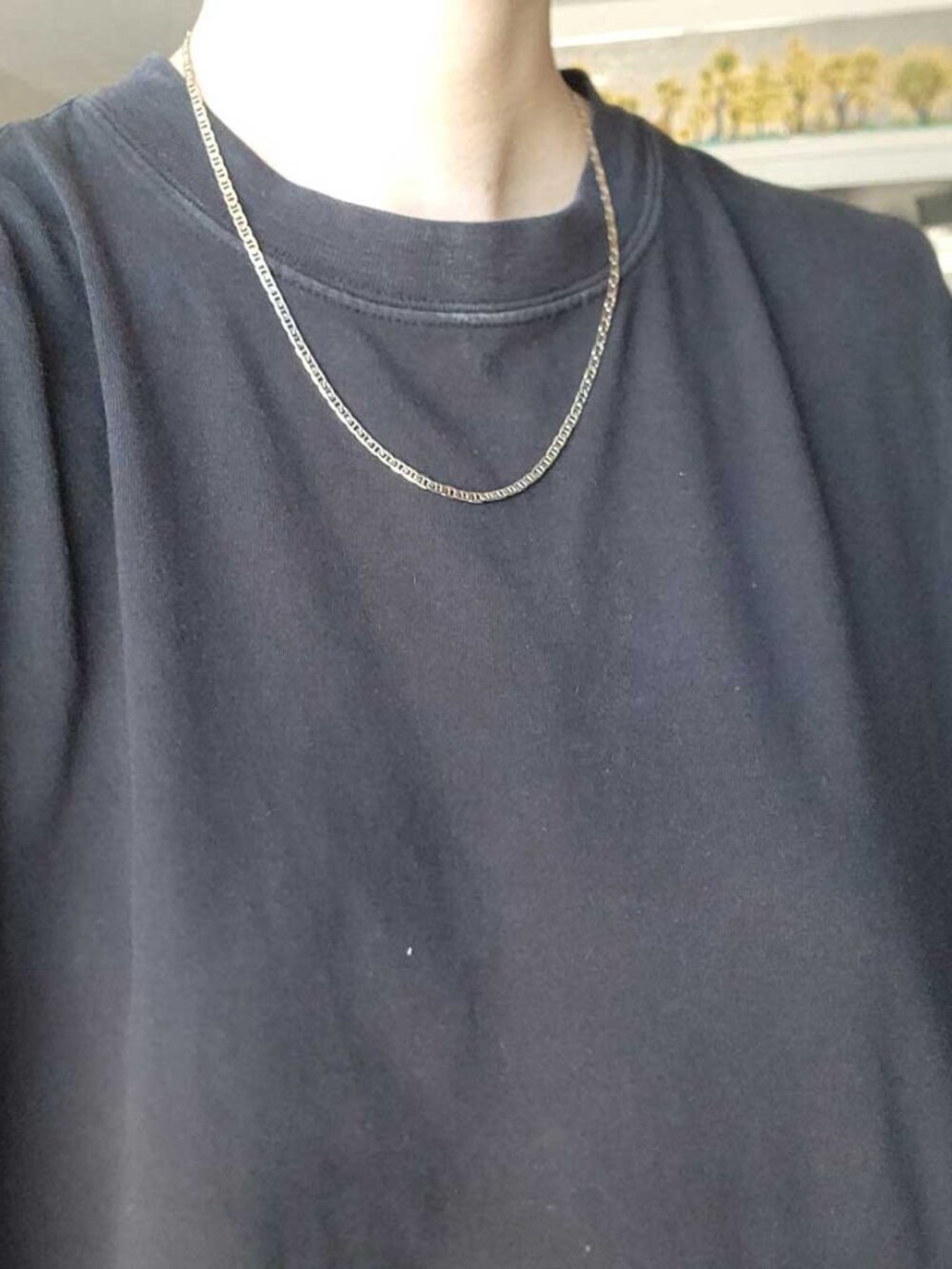 20 inches silver toned mariner chain - Picture 12 of 13